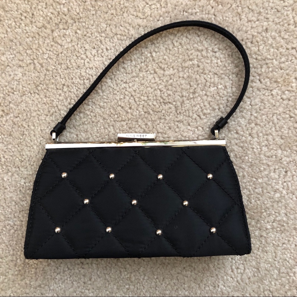 Nine West | Black Tufted Clutch